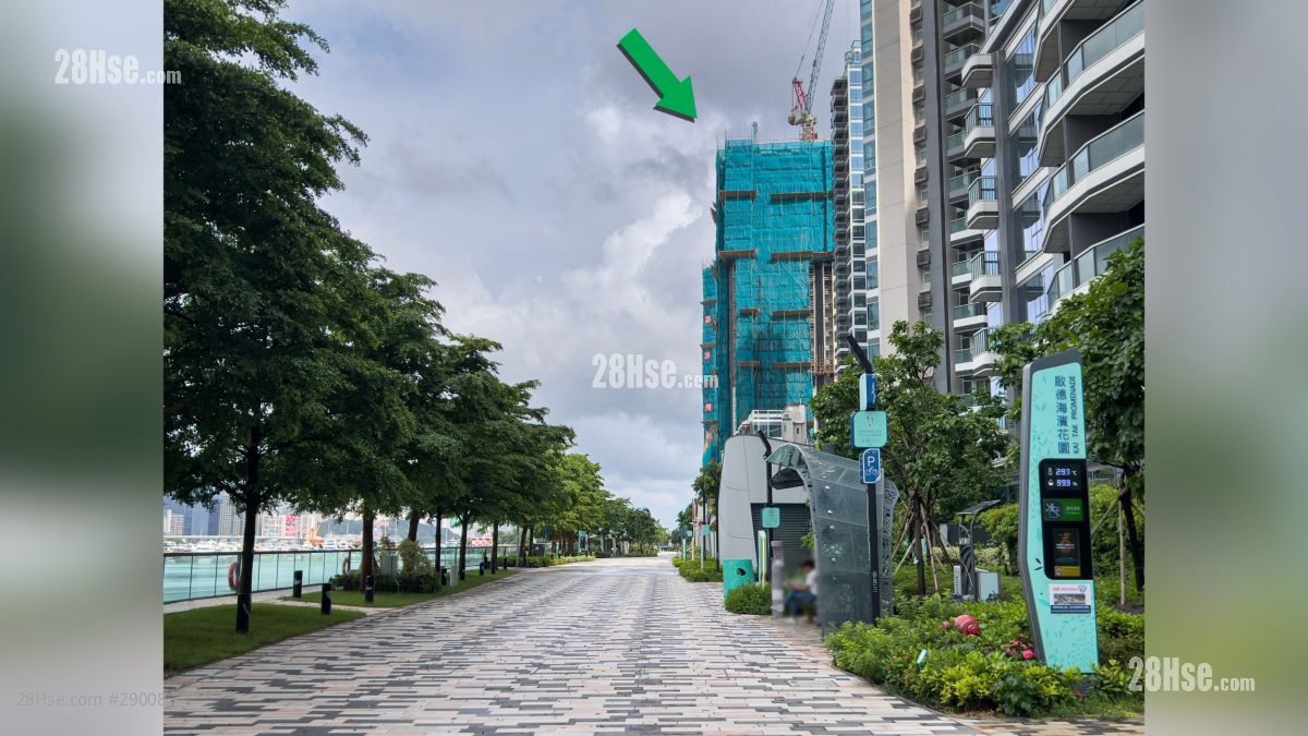 2 Shing King Street Facilities: 項目 (綠色箭嘴部分) 附近設有啟德海濱長廊