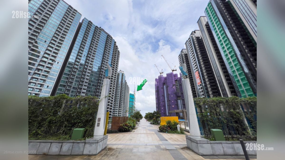 2 Shing King Street Environment: 項目 (綠色箭嘴部分) 附近有其他項目 (Miami Quay, 天璽海, 維港1號, 澐璟)