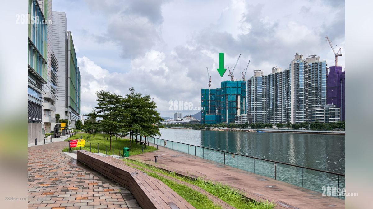 2 Shing King Street Environment: 項目 (綠色箭嘴部分) 對岸的啟德海濱公園