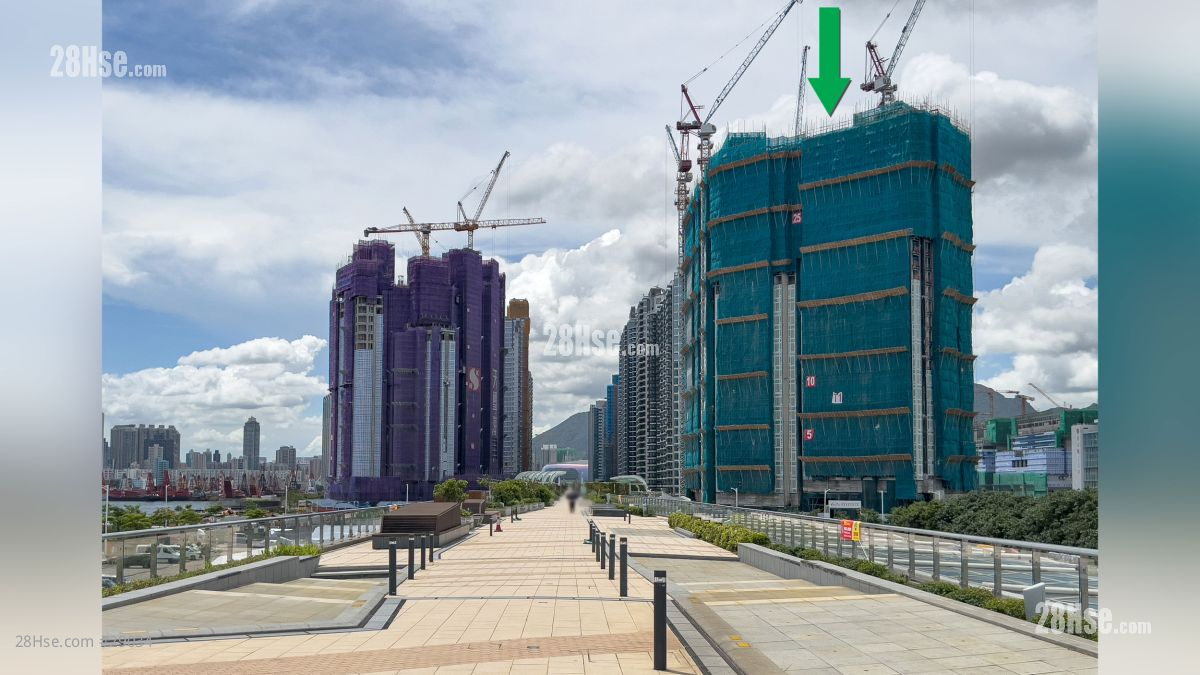 2 Shing King Street Facilities: 項目 (綠色箭嘴部分) 附近設有啟德空中花園