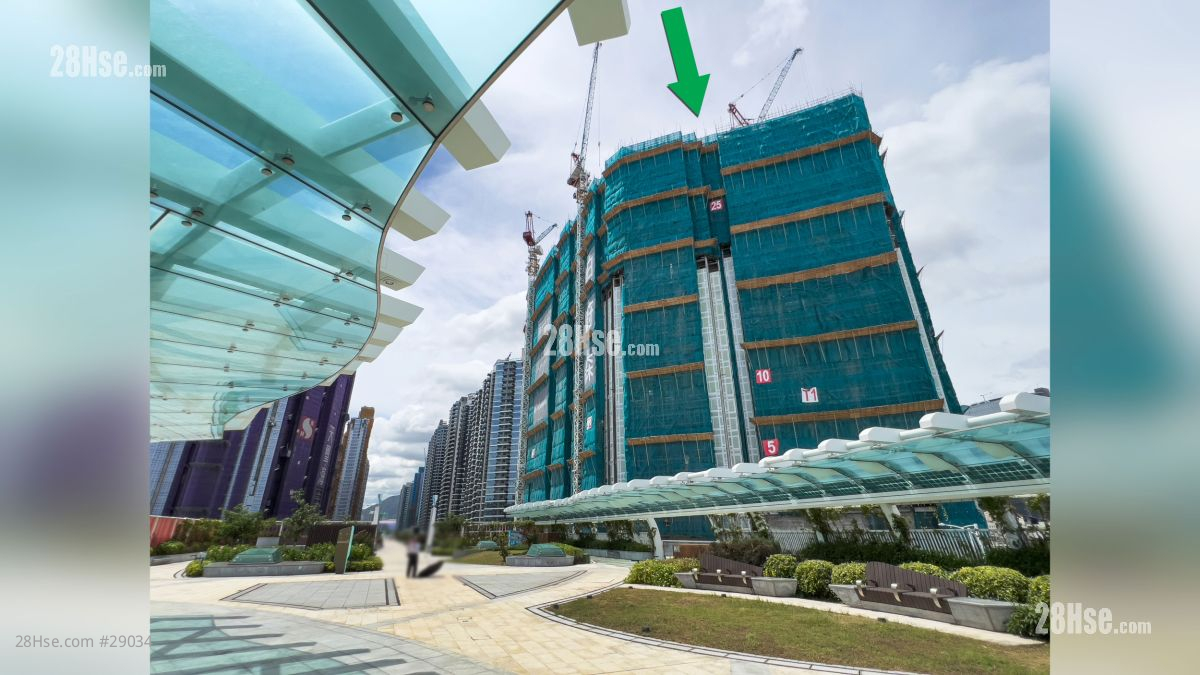 2 Shing King Street Facilities: 項目 (綠色箭嘴部分) 附近設有啟德空中花園