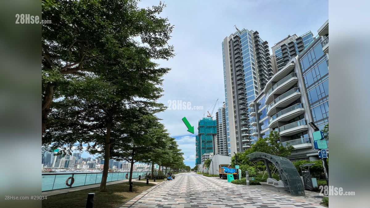 2 Shing King Street Facilities: 項目 (綠色箭嘴部分) 附近設有啟德海濱長廊