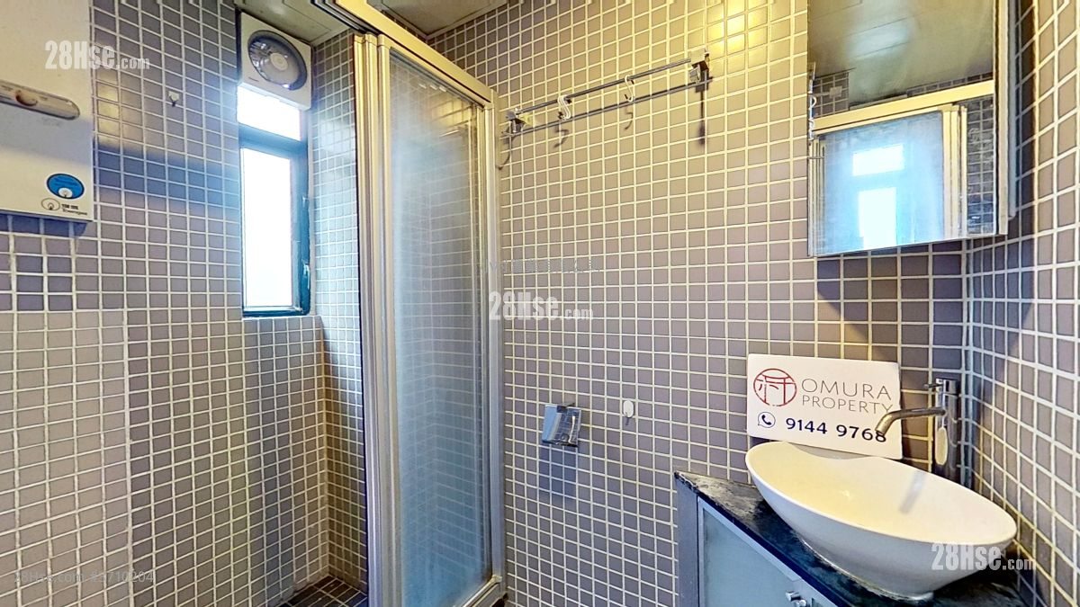 浴室: 興隆樓 租盤 開放式間隔 , 1 浴室 293 平方呎