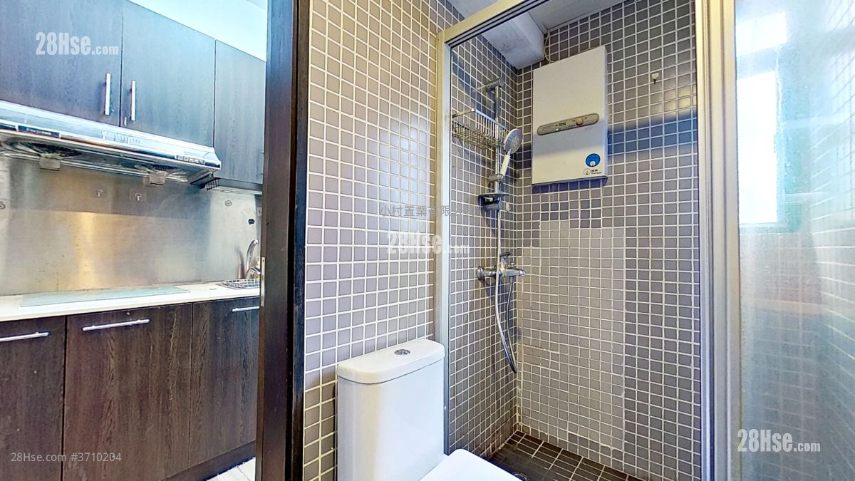 浴室: 興隆樓 租盤 開放式間隔 , 1 浴室 293 平方呎