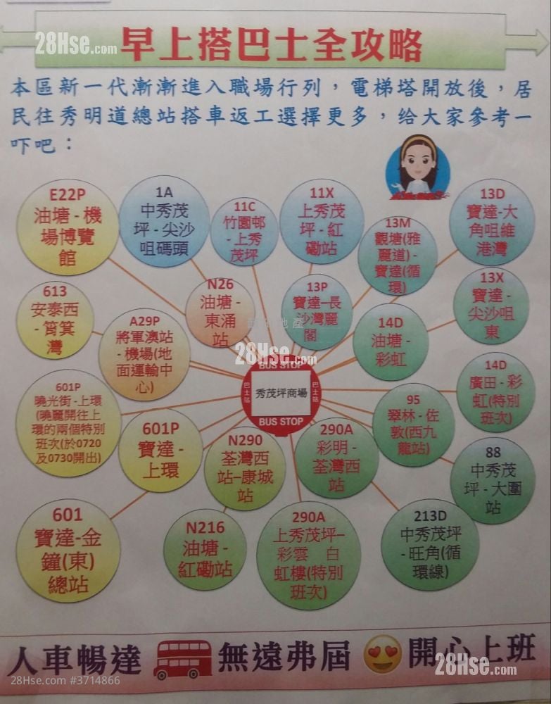 晓明阁 租盘 2 房 440 平方尺