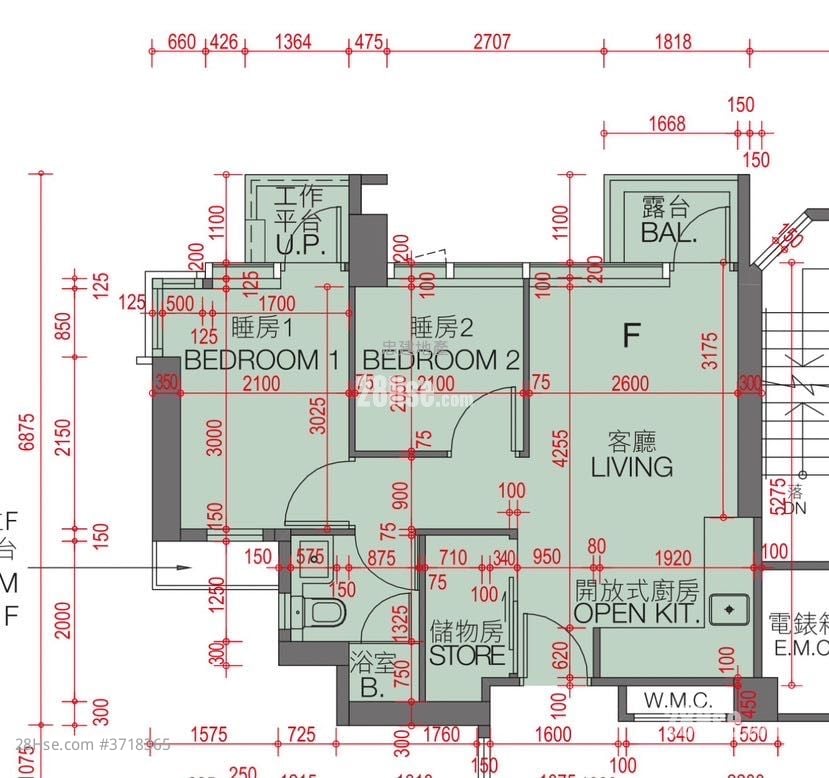 Novum East Sell 3 Bedrooms , 1 Bathroom 451 ft²