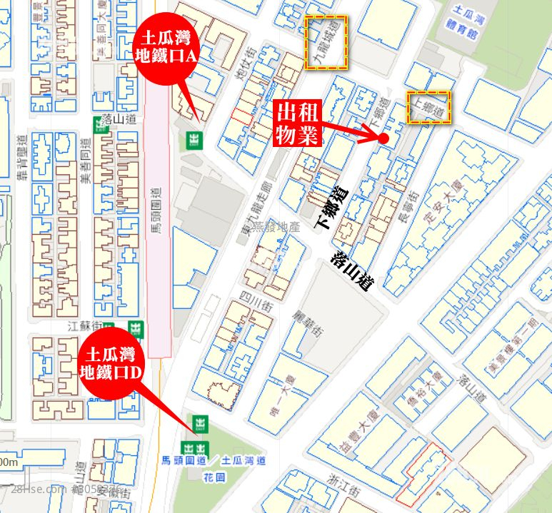 華景大廈 租盤 開放式間隔 , 1 廁所 900 平方呎