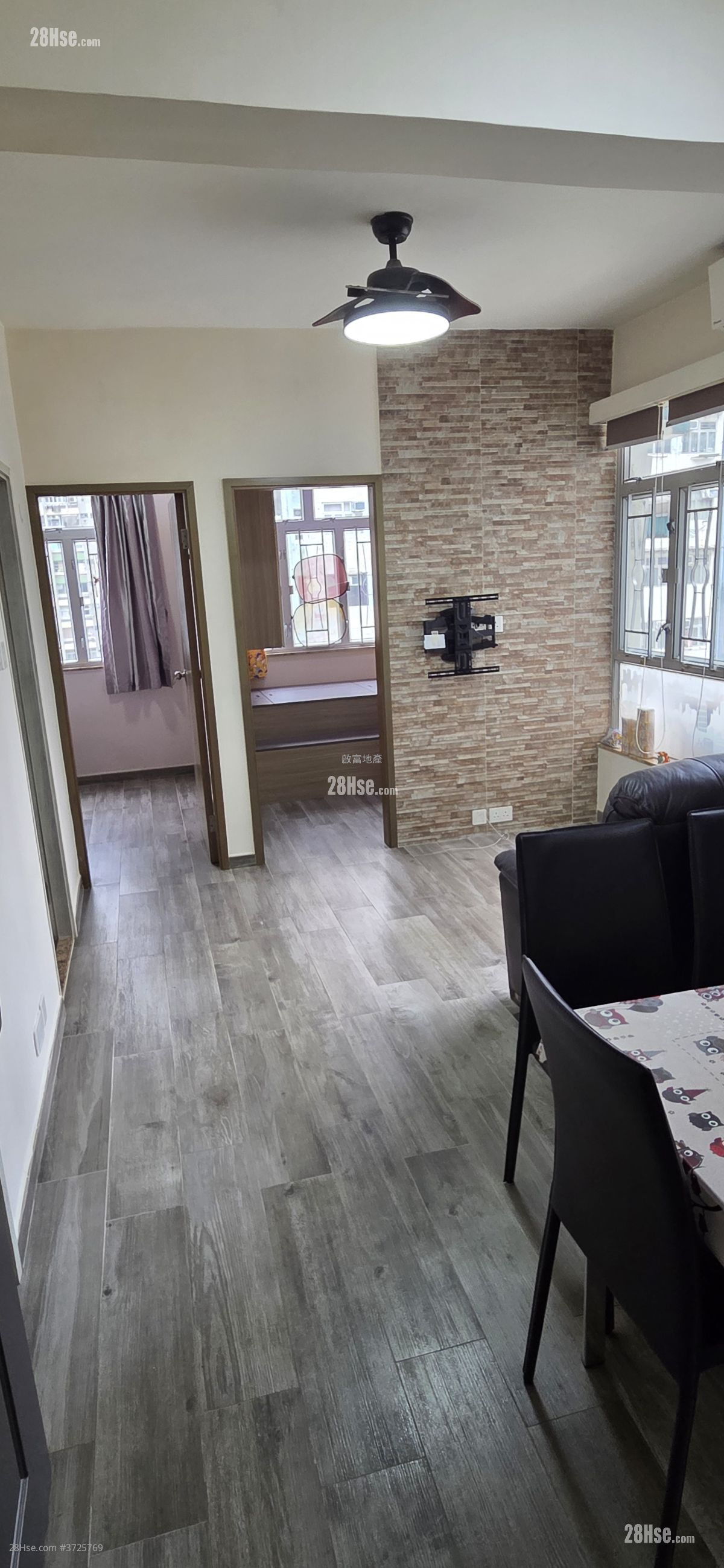 荃灣花園 租盤 2 房 , 1 浴室 375 平方呎