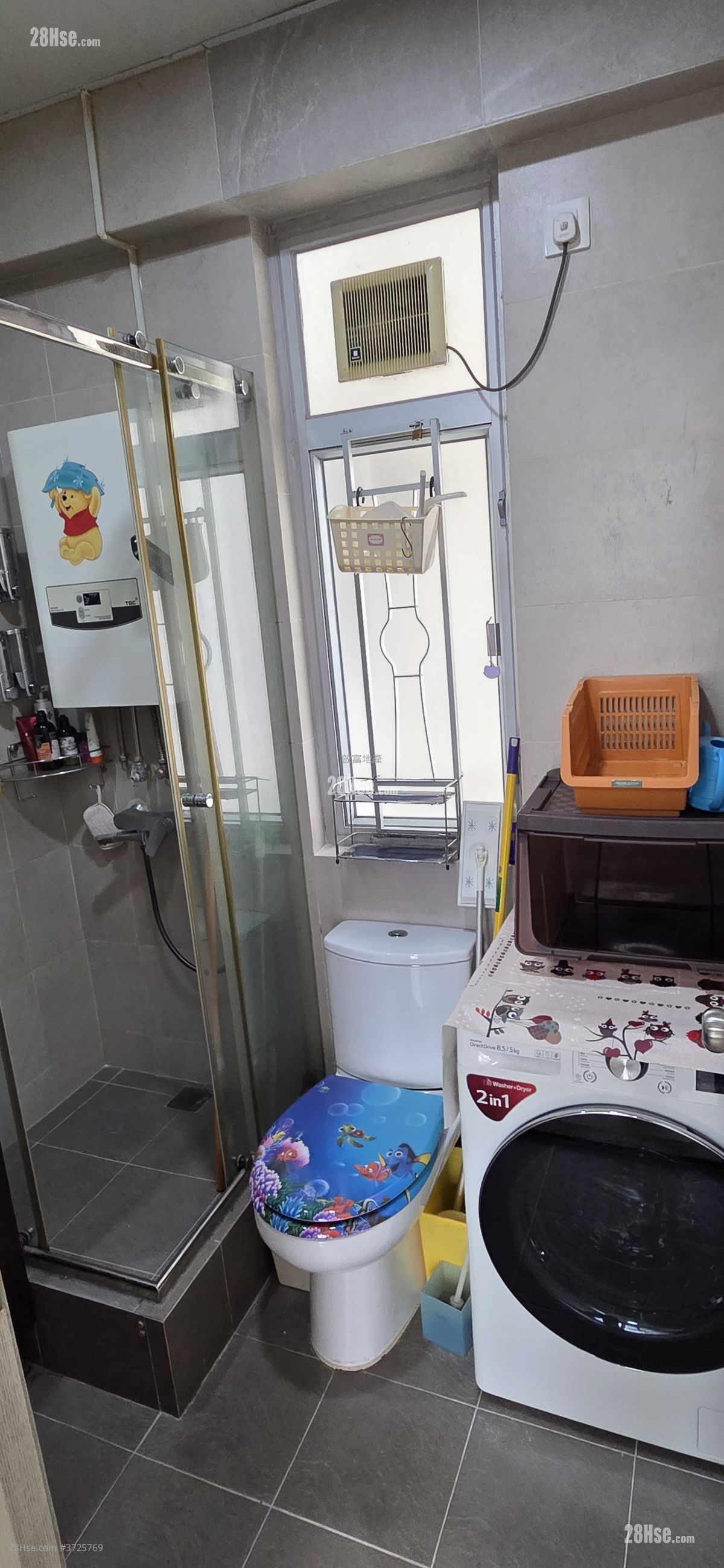 荃灣花園 租盤 2 房 , 1 浴室 375 平方呎