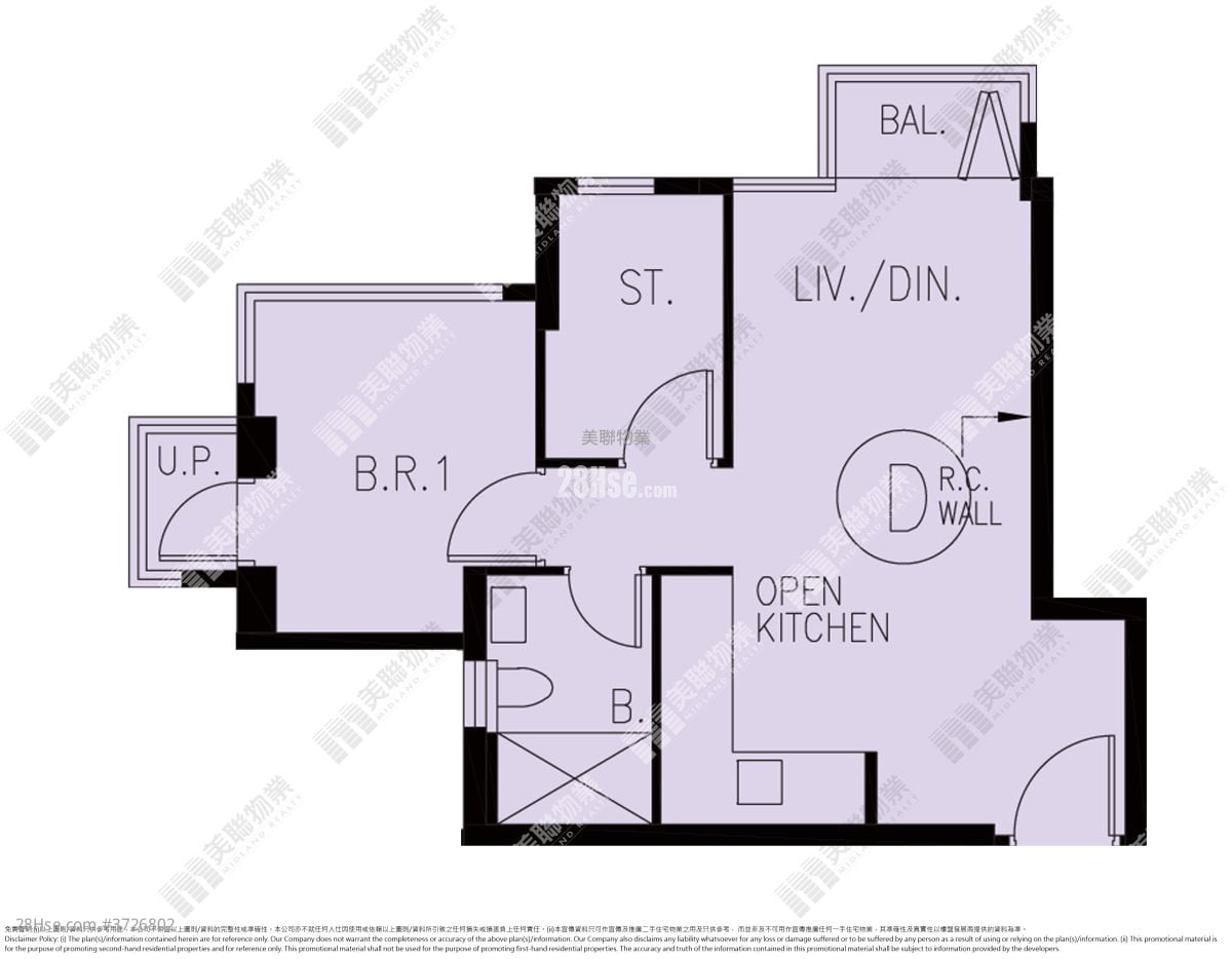 映御 售盤 2 房 , 1 浴室 459 平方呎