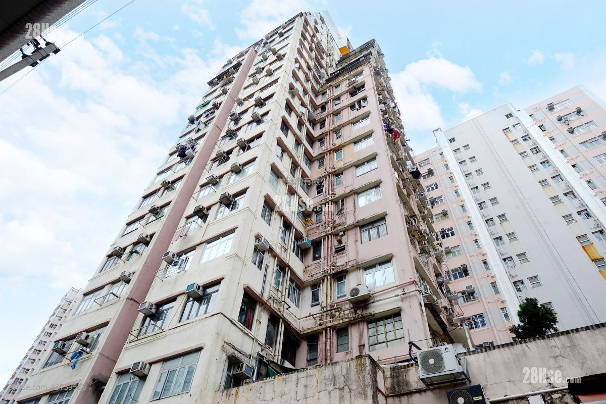 大廈外觀: 富裕大廈 租盤 2 房 , 1 浴室 357 平方呎