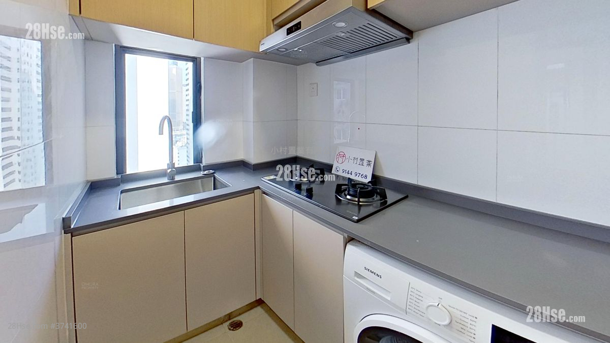 廚房: 恒信大廈 租盤 2 房 , 1 浴室 371 平方呎