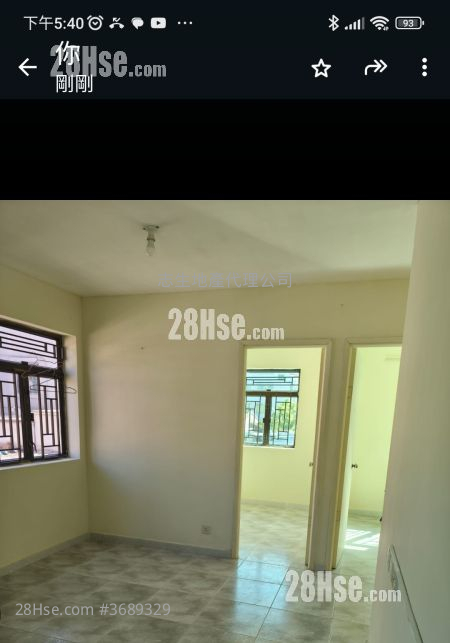 村屋 租盤 2 房 , 1 浴室 350 平方呎