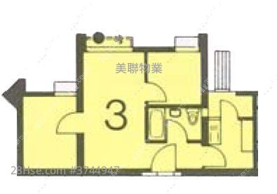 Ying Ming Court Sell 2 Bedrooms , 1 Bathroom 401 ft²