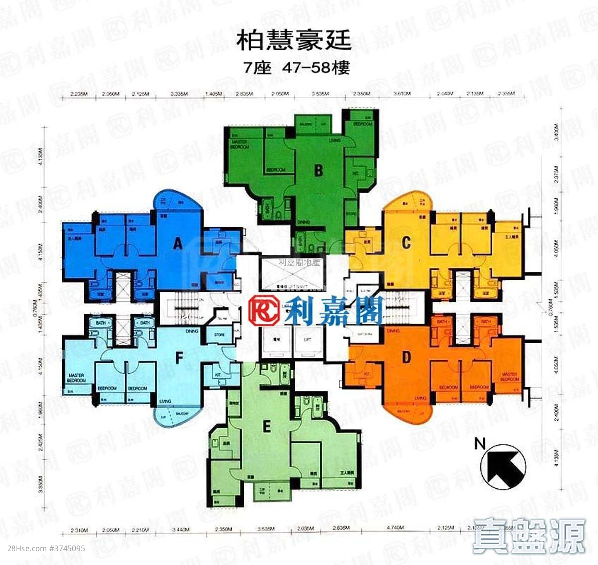 栢慧豪园 售盘 3 房 , 1 浴室 668 平方尺