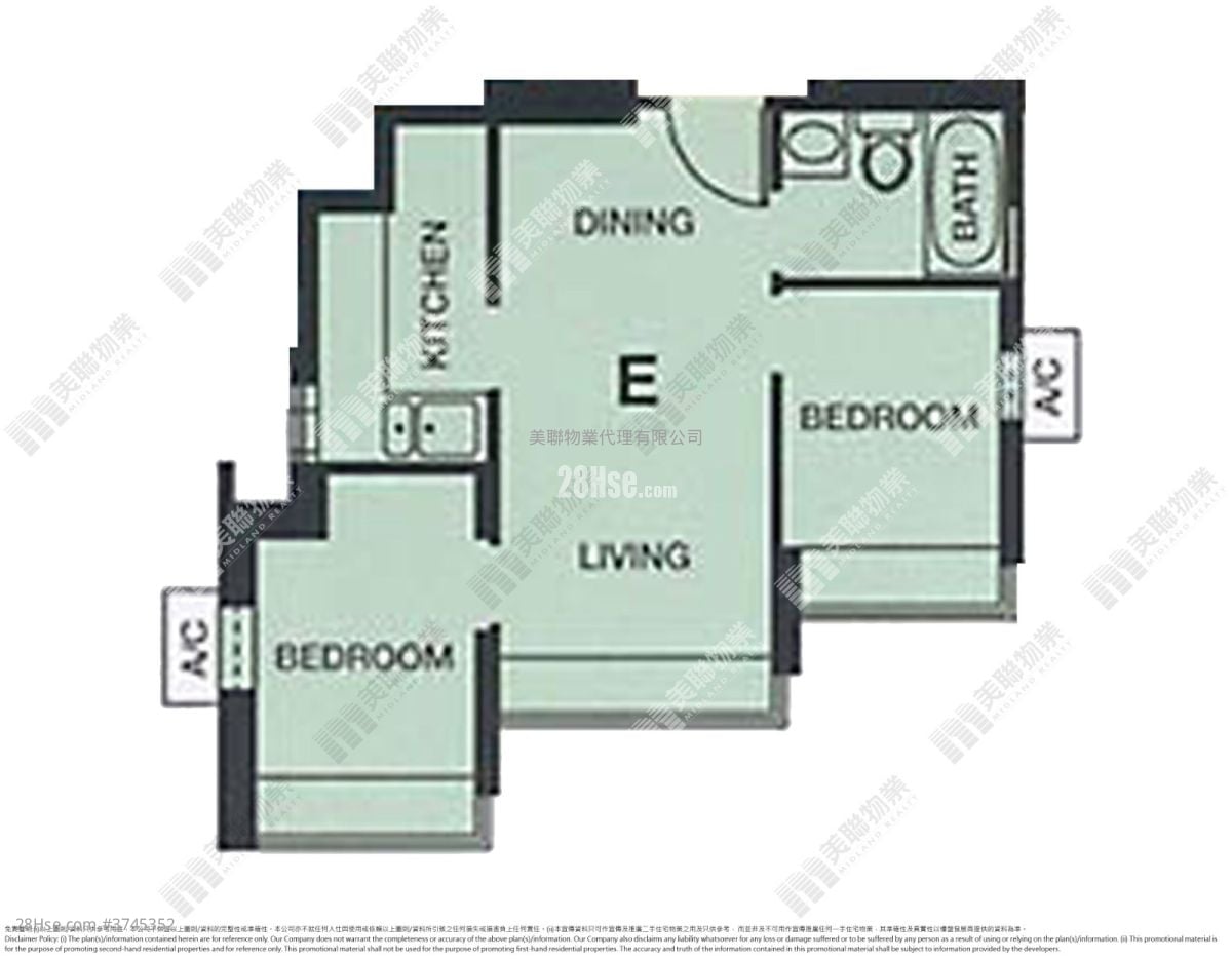 将军澳中心 售盘 2 房 , 1 浴室 384 平方尺