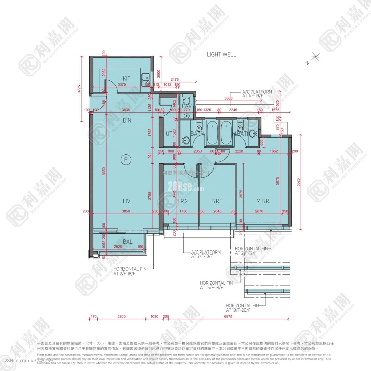 海日湾 II 售盘 3 房 , 3 浴室 1,033 平方尺