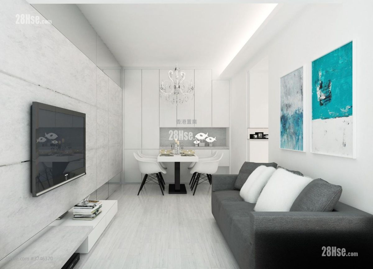 宇晴軒 租盤 2 房 , 1 浴室 467 平方呎