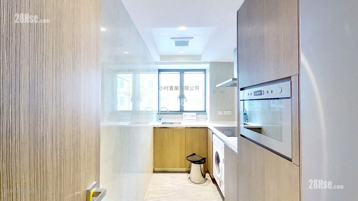 廚房: 德安樓 租盤 2 房 , 1 浴室 524 平方呎