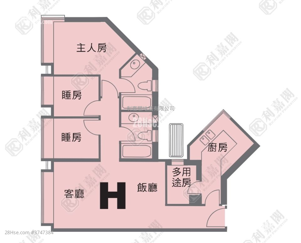 擎天半島 售盤 2 房 755 平方呎