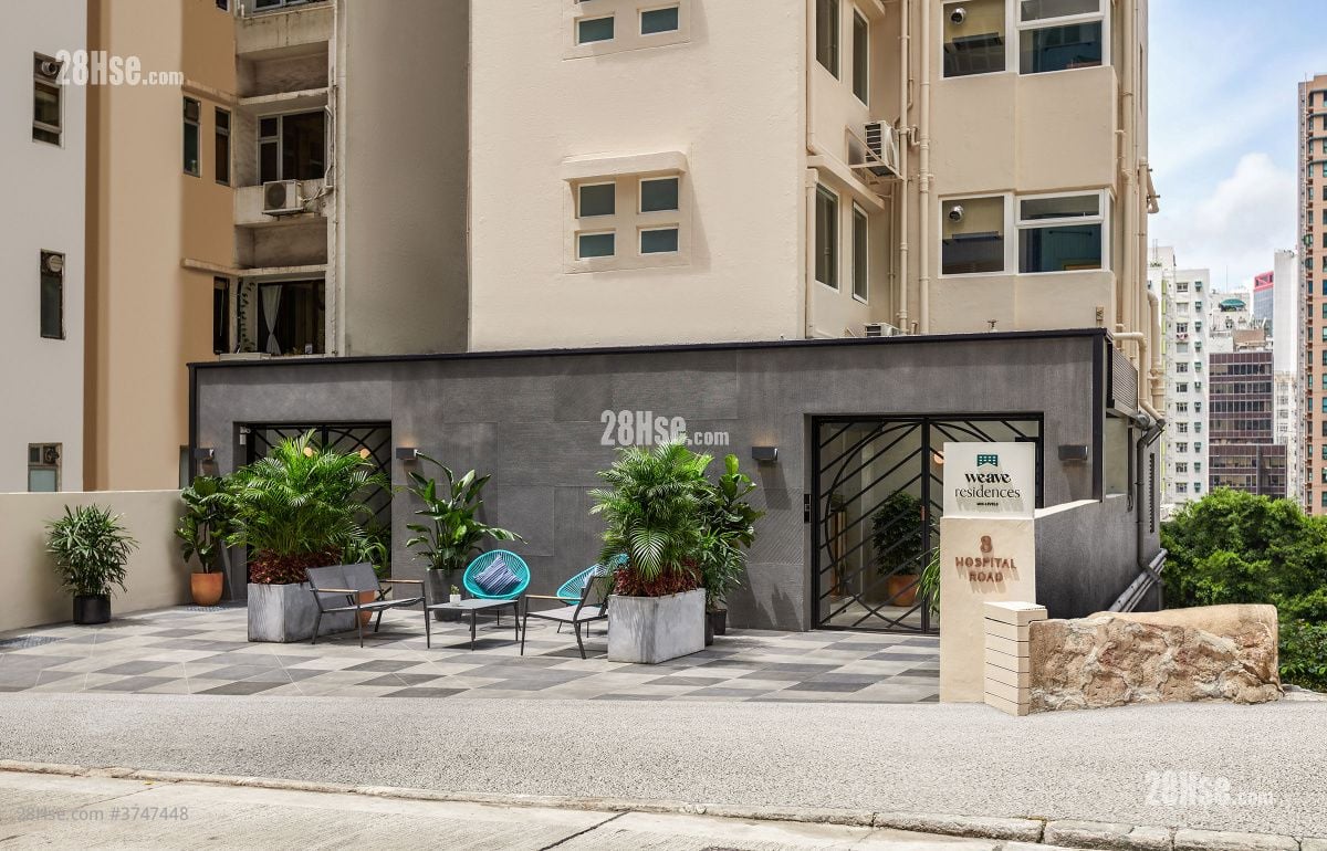 Weave Residences – Mid-Levels 租盘 开放式间隔 , 1 浴室 307 平方尺