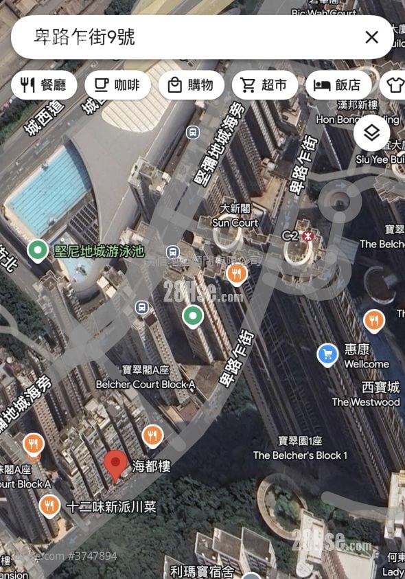 海都楼 售盘 开放式间隔 , 1 浴室 262 平方尺