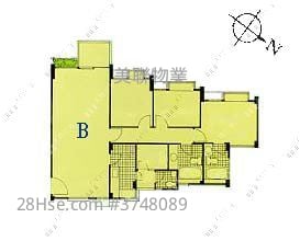 翡翠花園 售盤 3 房 , 2 浴室 959 平方呎
