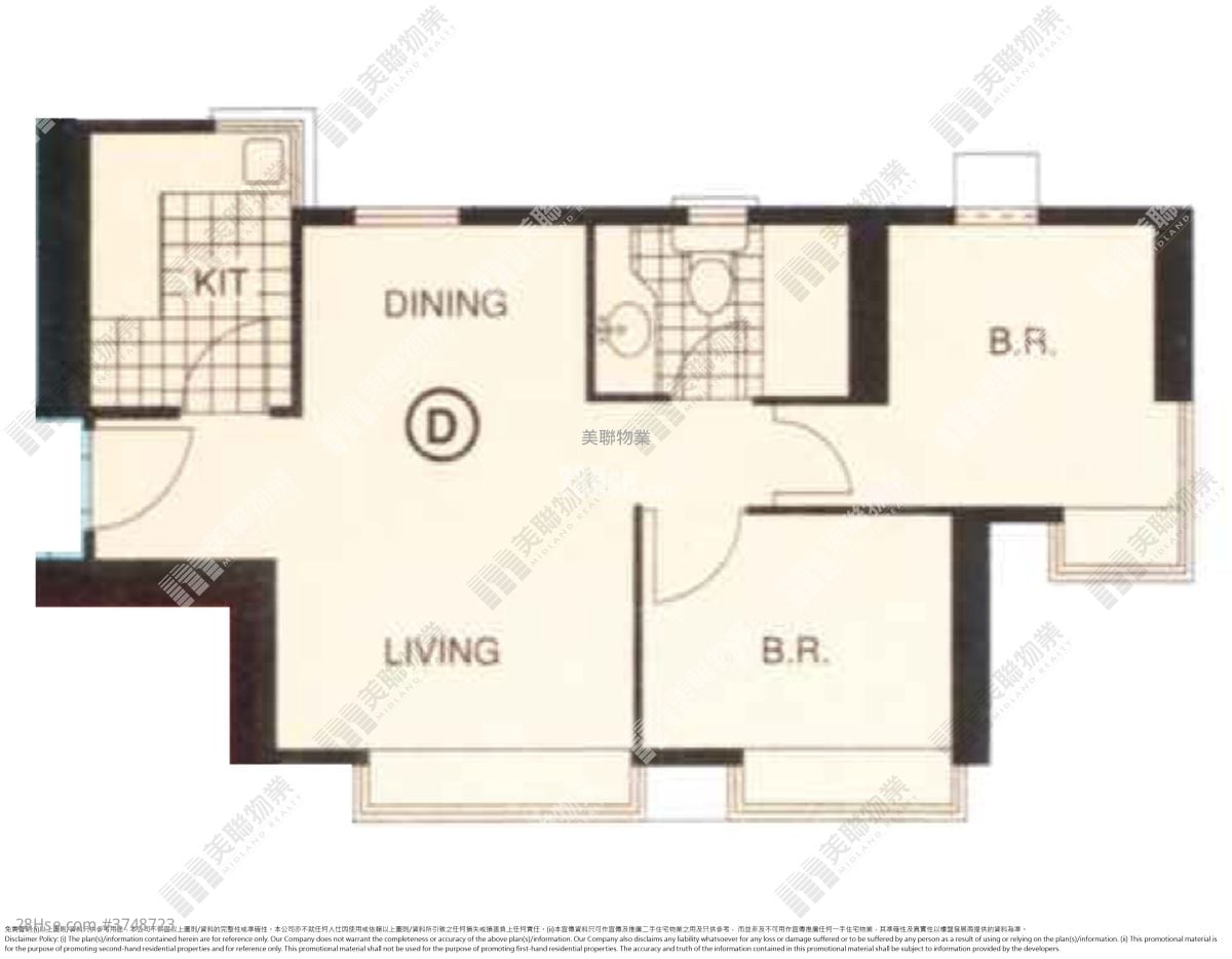新都城 售盘 2 房 420 平方尺