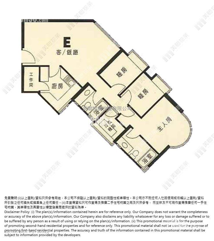 雅利德樺臺 售盤 3 房 , 2 浴室 913 平方呎