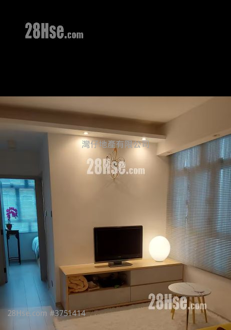 樂滿大廈 租盤 2 房 , 1 浴室 404 平方呎