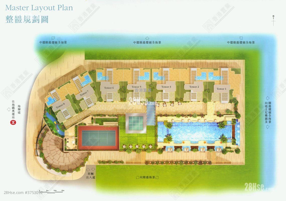 一號銀海 售盤 4 房 1,568 平方呎