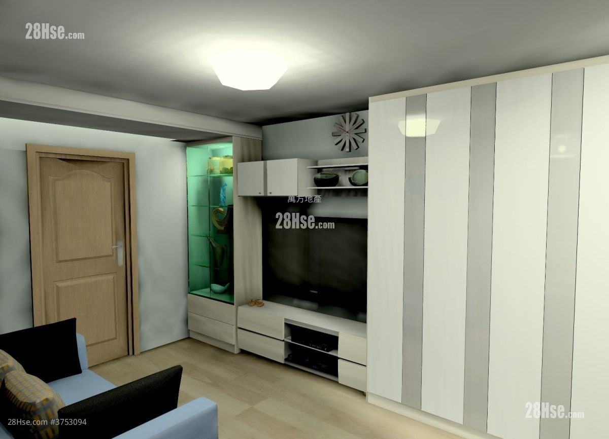 愉田苑 售盘 3 房 , 1 浴室 568 平方尺