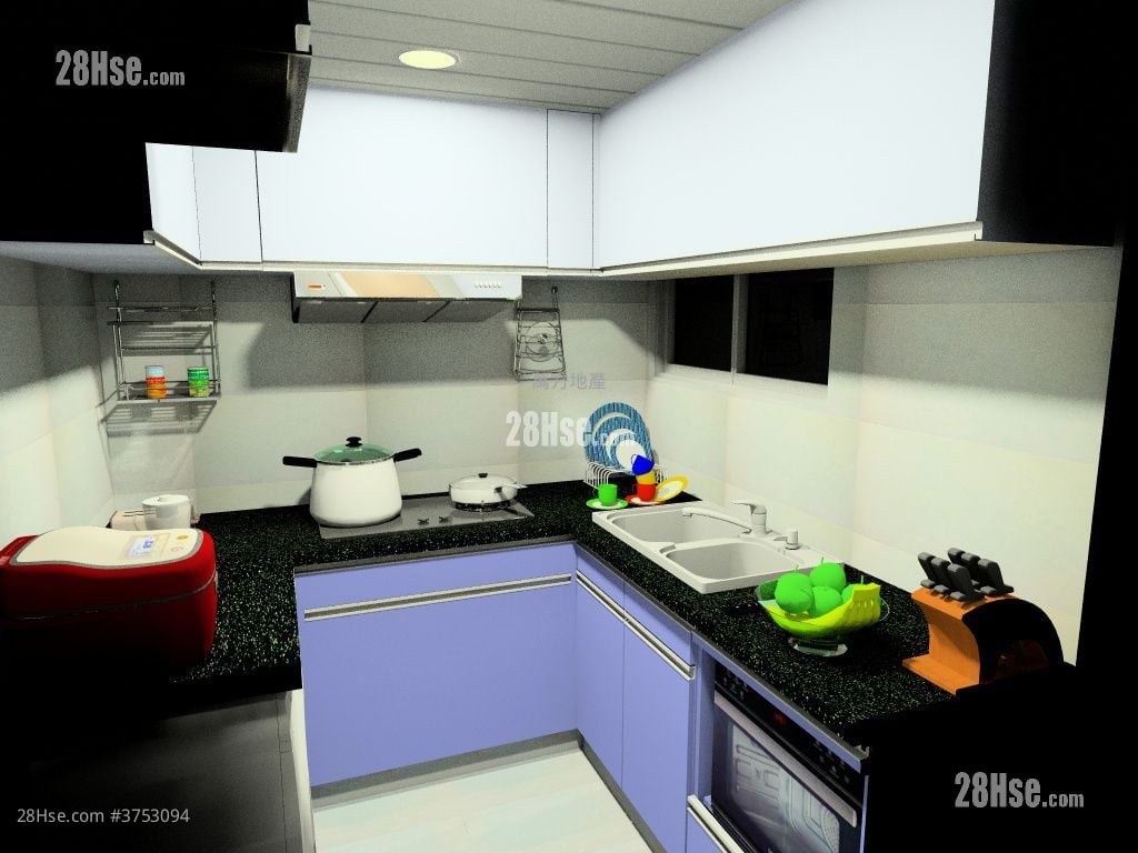 愉田苑 售盘 3 房 , 1 浴室 568 平方尺