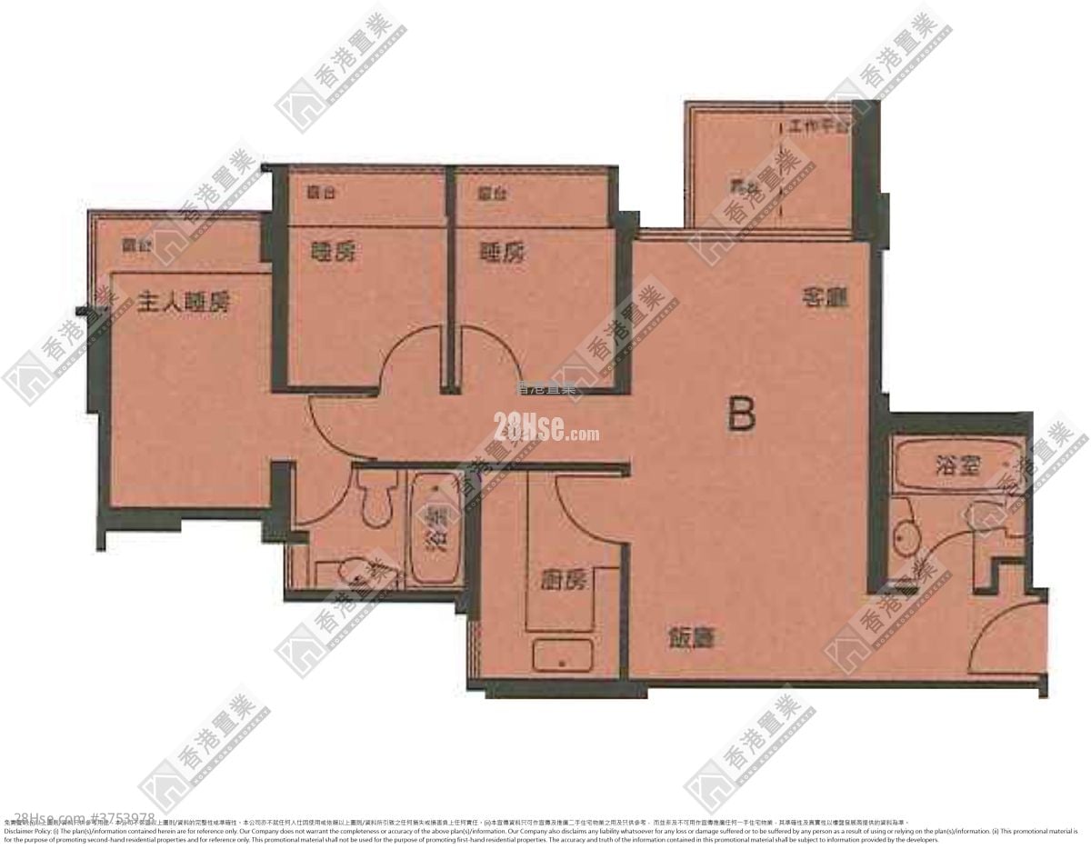 The Capitol Sell 3 Bedrooms , 2 Bathrooms 681 ft²