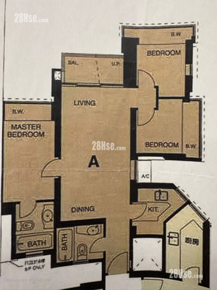 日出康城領峯 售盤 3 房 , 2 浴室 680 平方呎