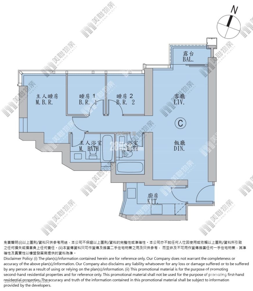 Grand Marini 售盘 3 房 , 2 浴室 749 平方尺