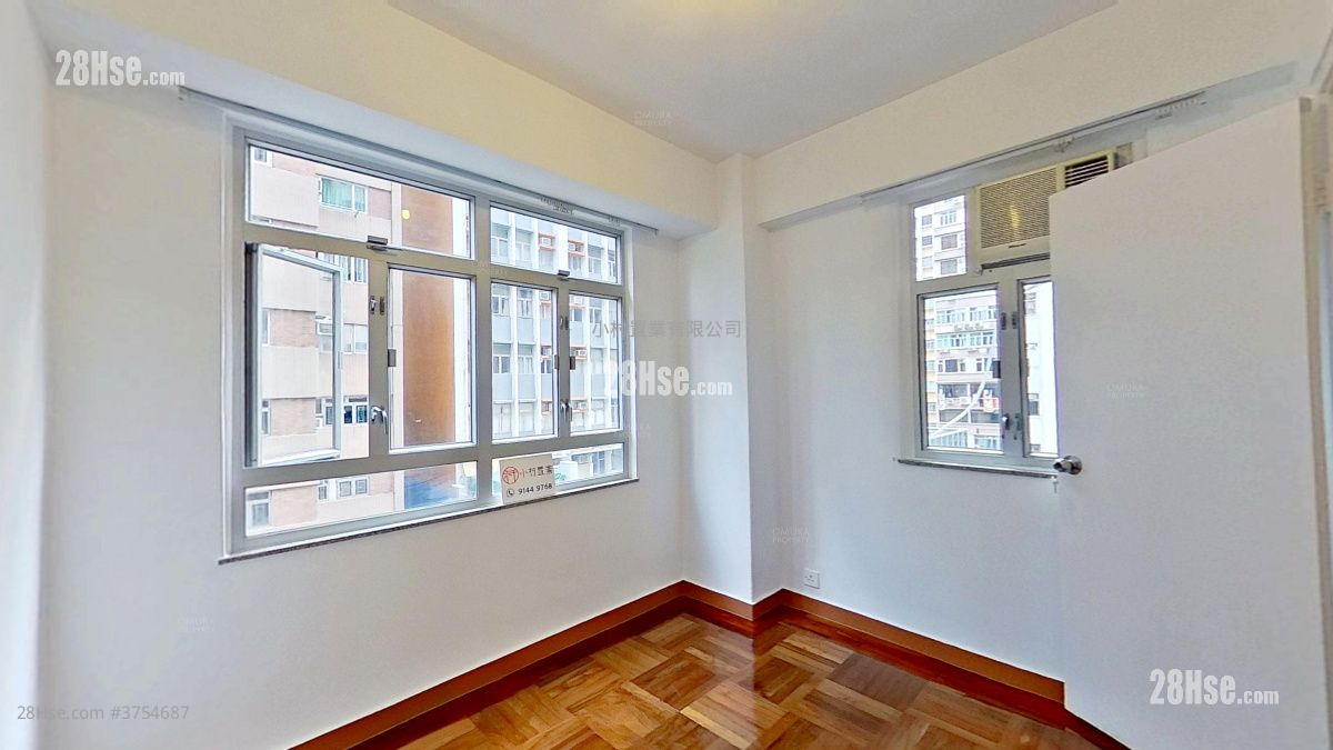 主人房: 宏富大廈 租盤 2 房 , 1 浴室 483 平方呎