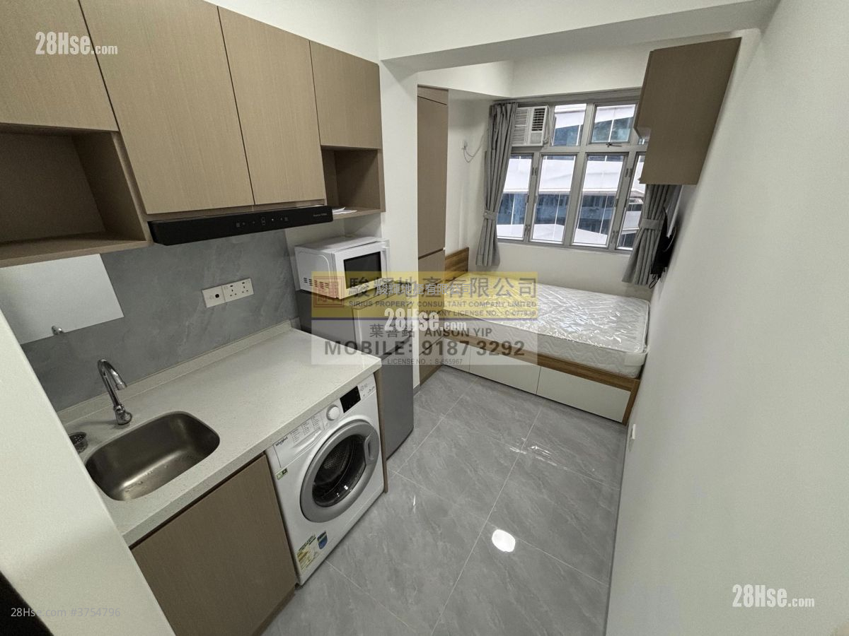 美園大廈 租盤 開放式間隔 , 1 浴室 150 平方呎