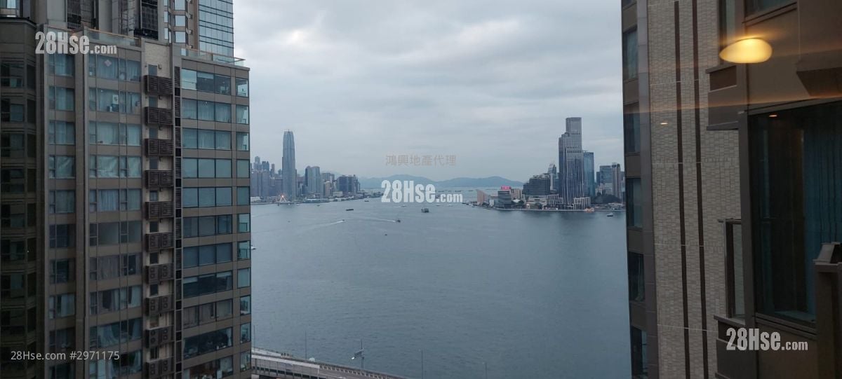 維港頌 租盤 2 房 , 1 浴室 565 平方呎