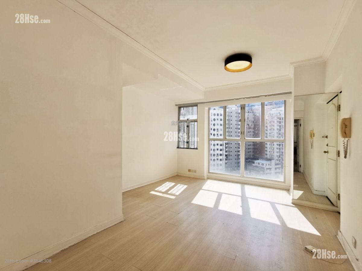 麗成大廈 租盤 2 房 , 1 浴室 483 平方呎