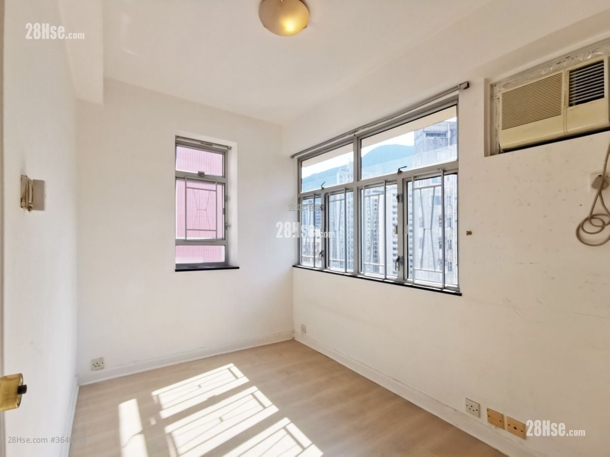 麗成大廈 租盤 2 房 , 1 浴室 483 平方呎