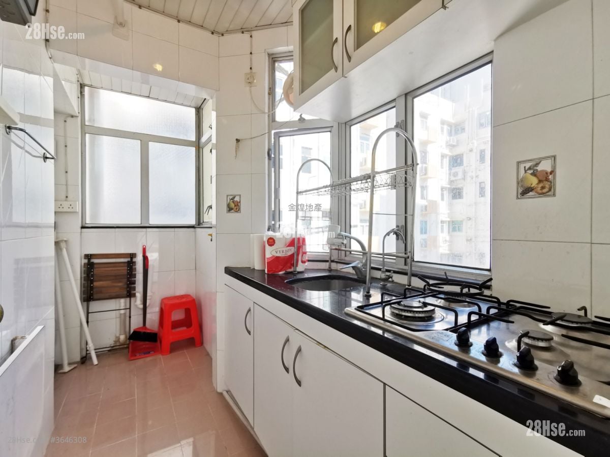 麗成大廈 租盤 2 房 , 1 浴室 483 平方呎