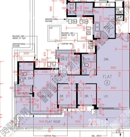 峻巒 租盤 4 房 , 2 浴室 1,020 平方呎