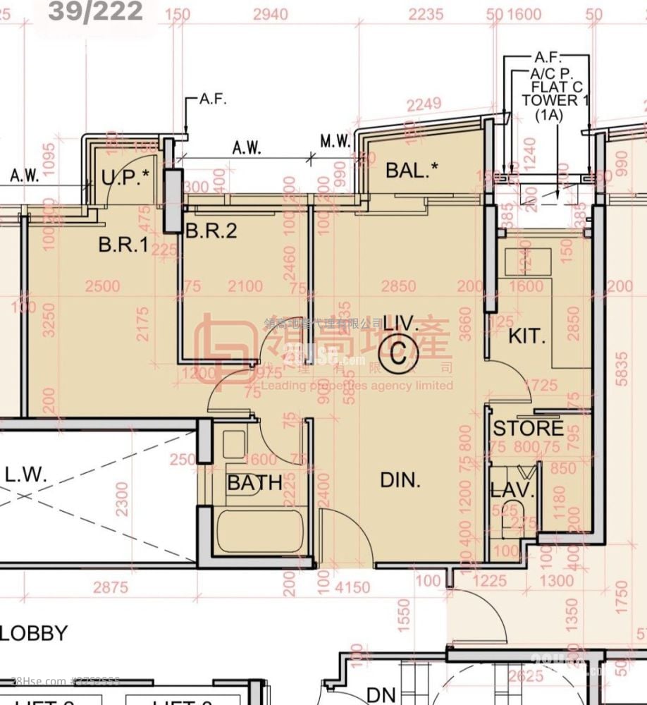 瑜一 租盤 2 房 , 2 浴室 591 平方呎