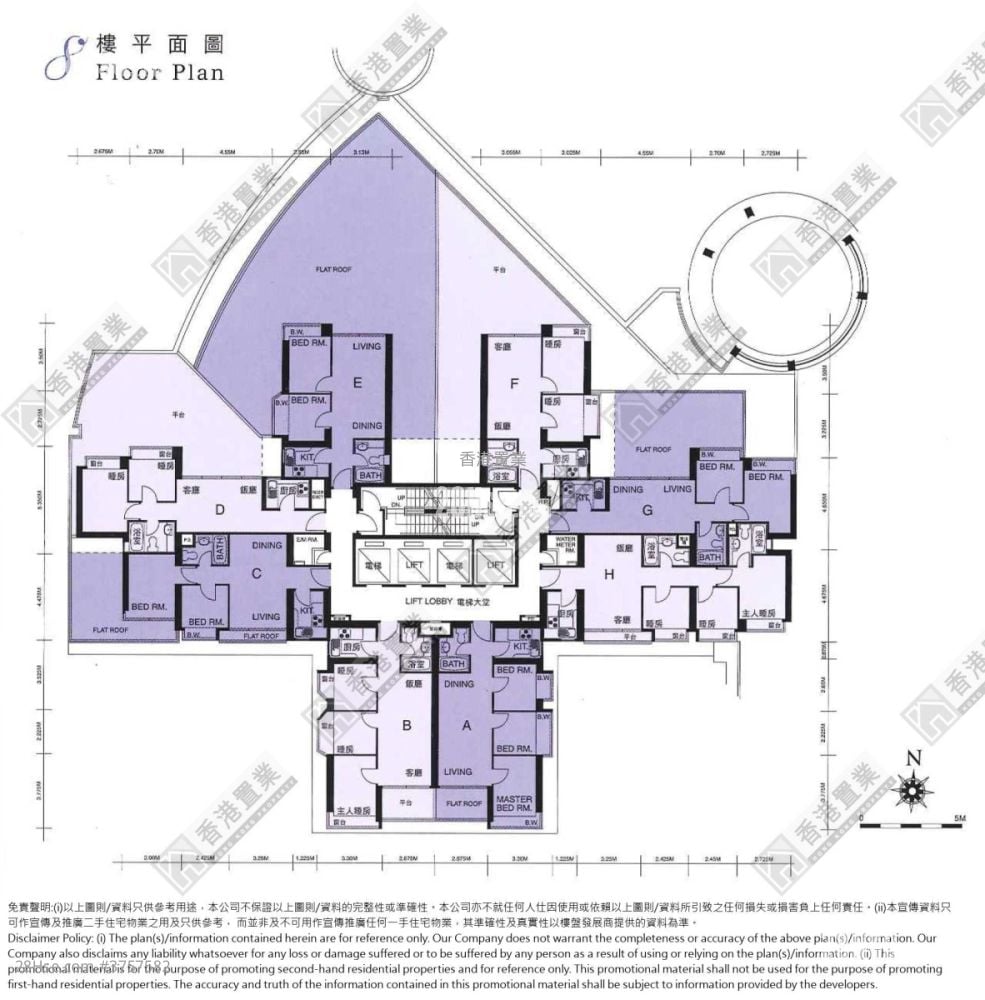 宇晴軒 售盤 2 房 , 1 浴室 442 平方呎