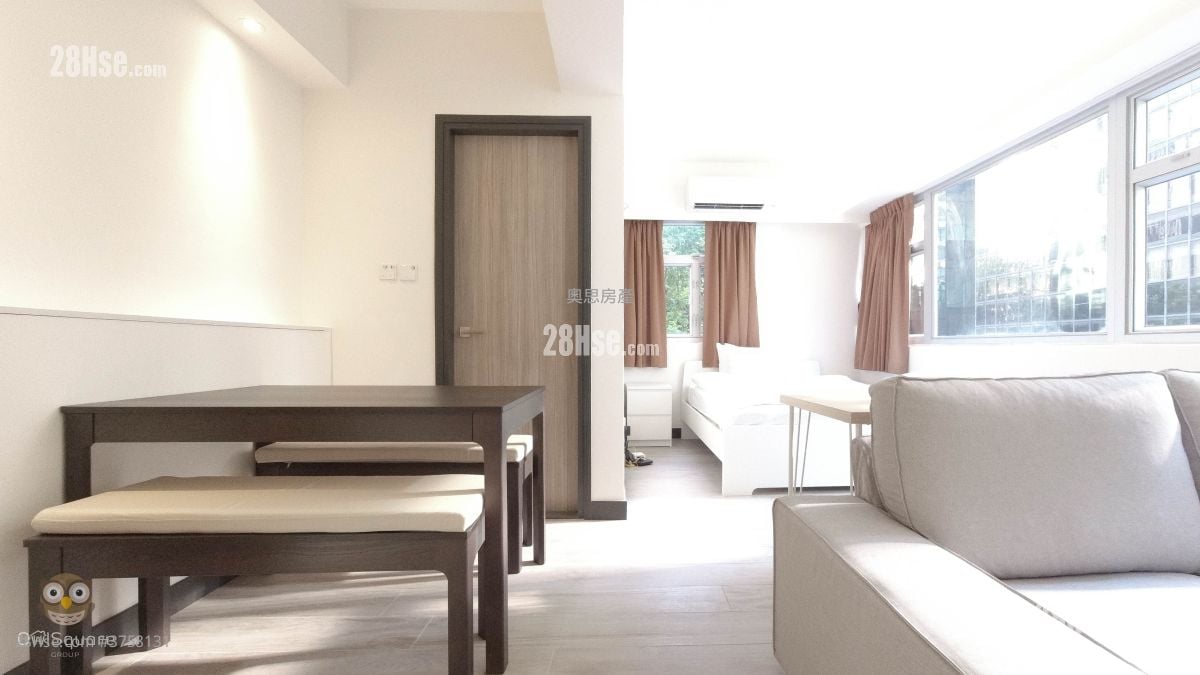 湾仔卢押道20号其康大厦2-11楼 租盘 开放式间隔 , 1 浴室 420 平方尺