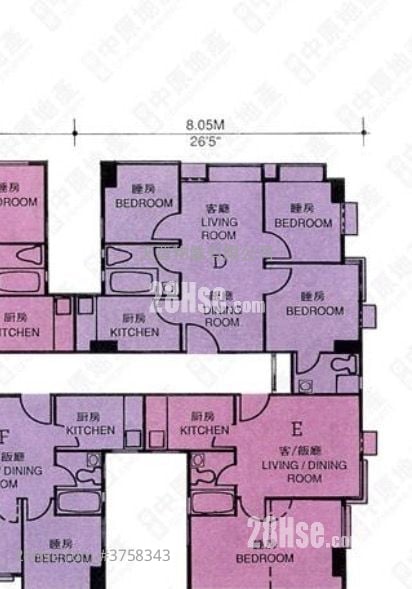 Sunshine Plaza Sell 3 Bedrooms , 2 Bathrooms 433 ft²
