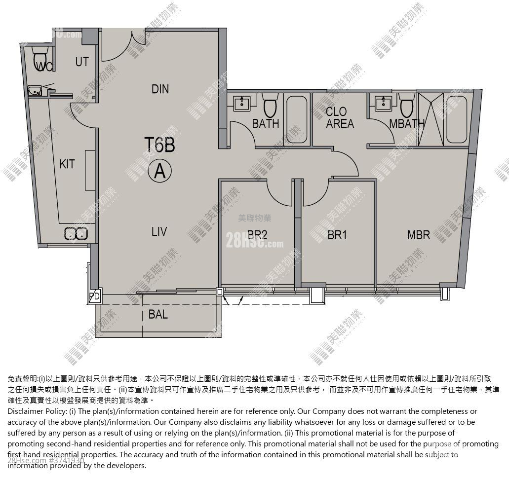 朗濤 售盤 3 房 , 3 浴室 1,010 平方呎