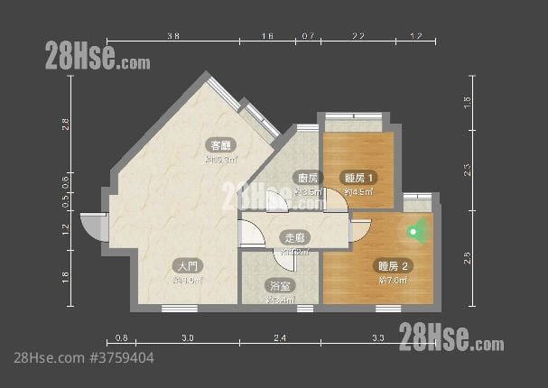 Kornhill Sell 2 Bedrooms , 1 Bathroom 497 ft²