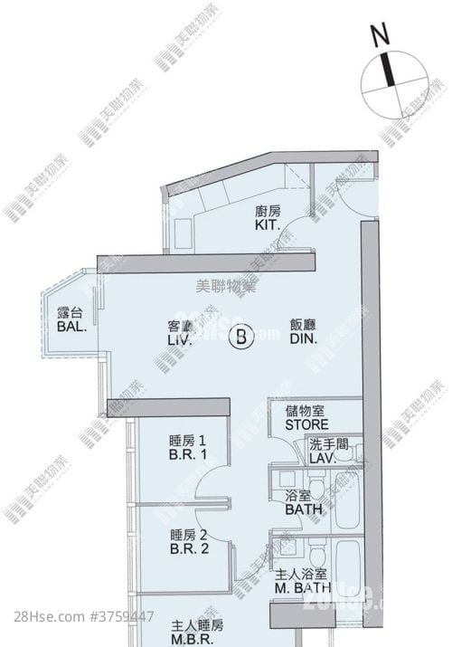 MALIBU 售盘 3 房 845 平方尺